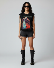 AWAKENDED UNISEX BLACK VEST (BOXYFIT)