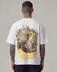 Fuck Society Oversized Offwhite Unisex T-shirt
