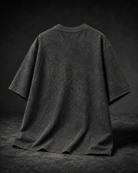Bury The Old Self Acid Wash Black T-shirt