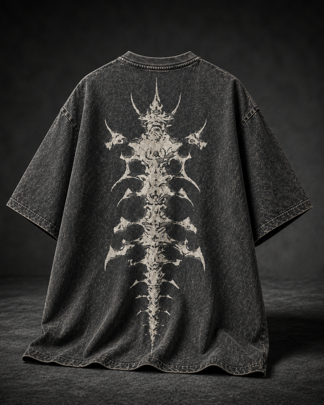Rest in Ecstasy Acid Wash Black T-shirt